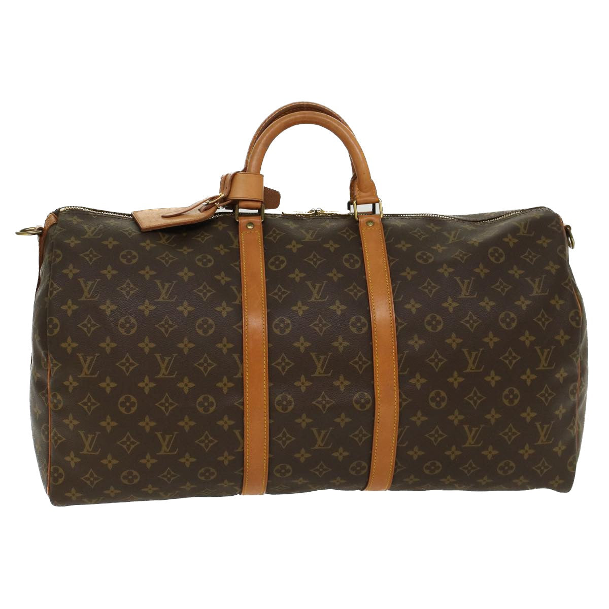 LOUIS VUITTON Monogram Keepall Bandouliere 55 Boston Bag M41414 LV 46067