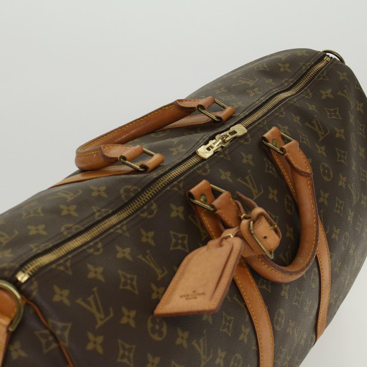 LOUIS VUITTON Monogram Keepall Bandouliere 55 Boston Bag M41414 LV 46067