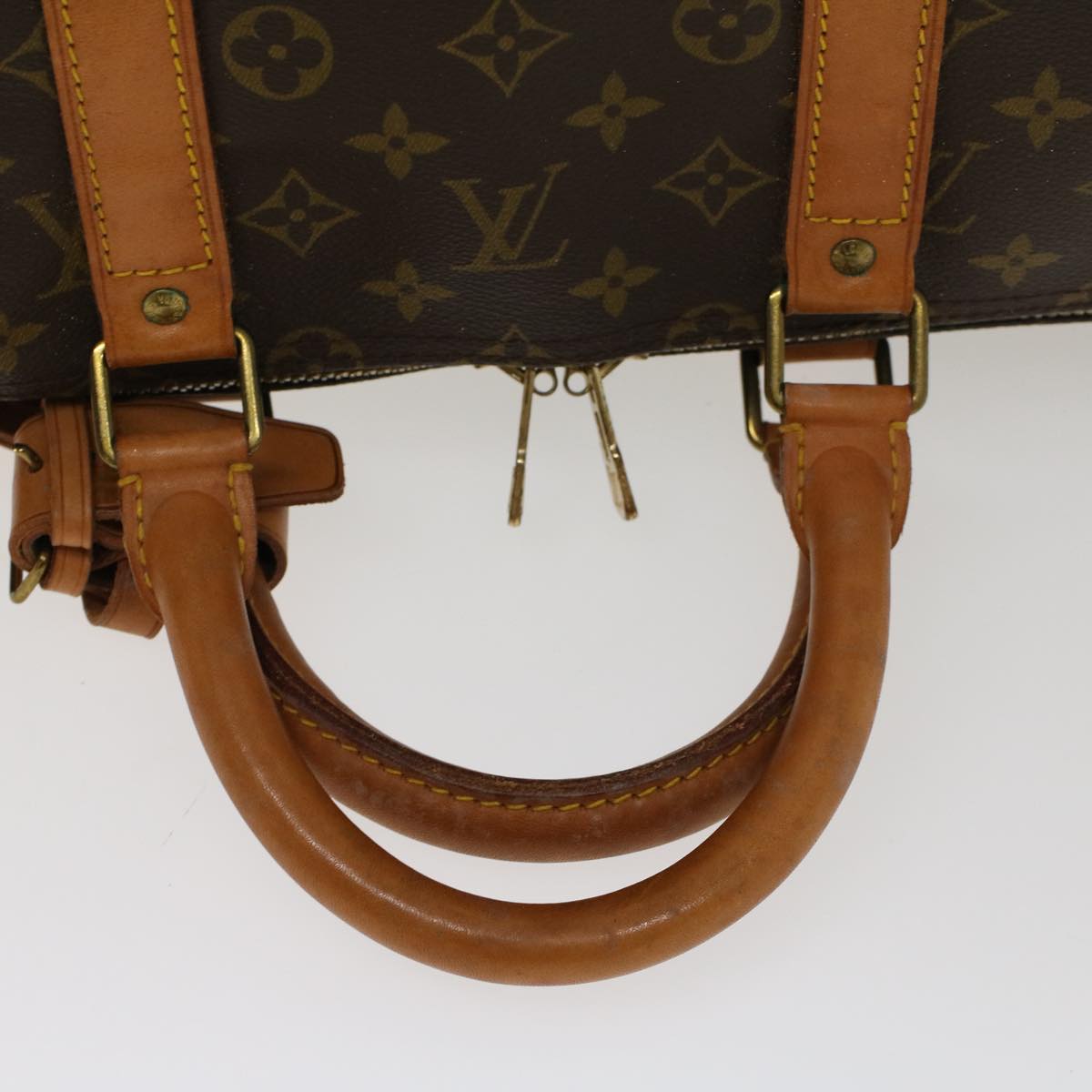 LOUIS VUITTON Monogram Keepall Bandouliere 55 Boston Bag M41414 LV 46067