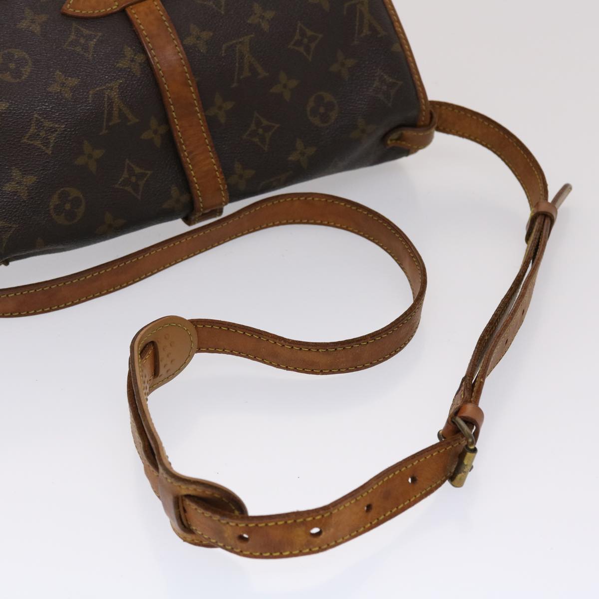 LOUIS VUITTON Monogram Saumur 30 Shoulder Bag M42256 LV 46077