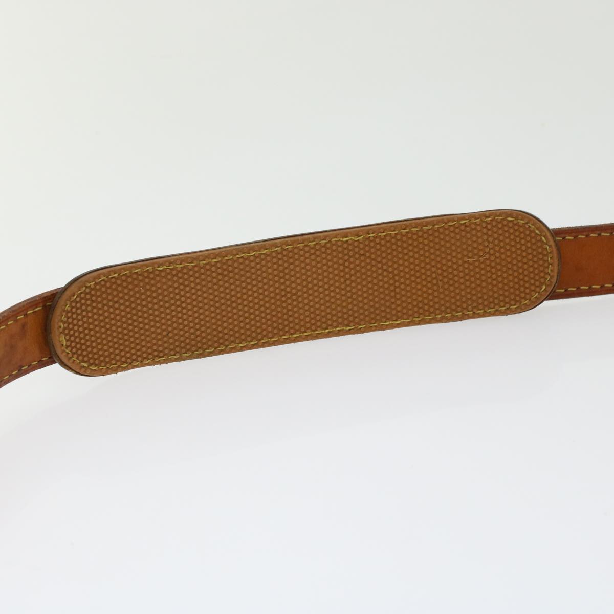 LOUIS VUITTON Shoulder Strap Leather Vintage 31.5""-38.6"" Beige LV 46084