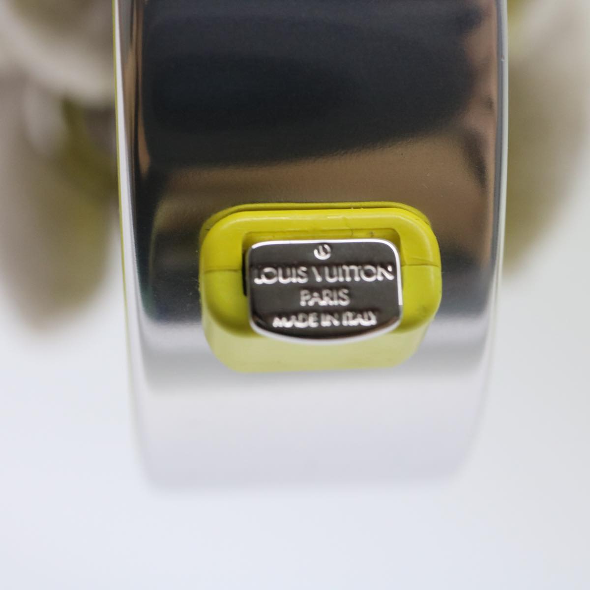 LOUIS VUITTON Porte Cles Meter Bag Charm metal Yellow MP3111 LV 46101