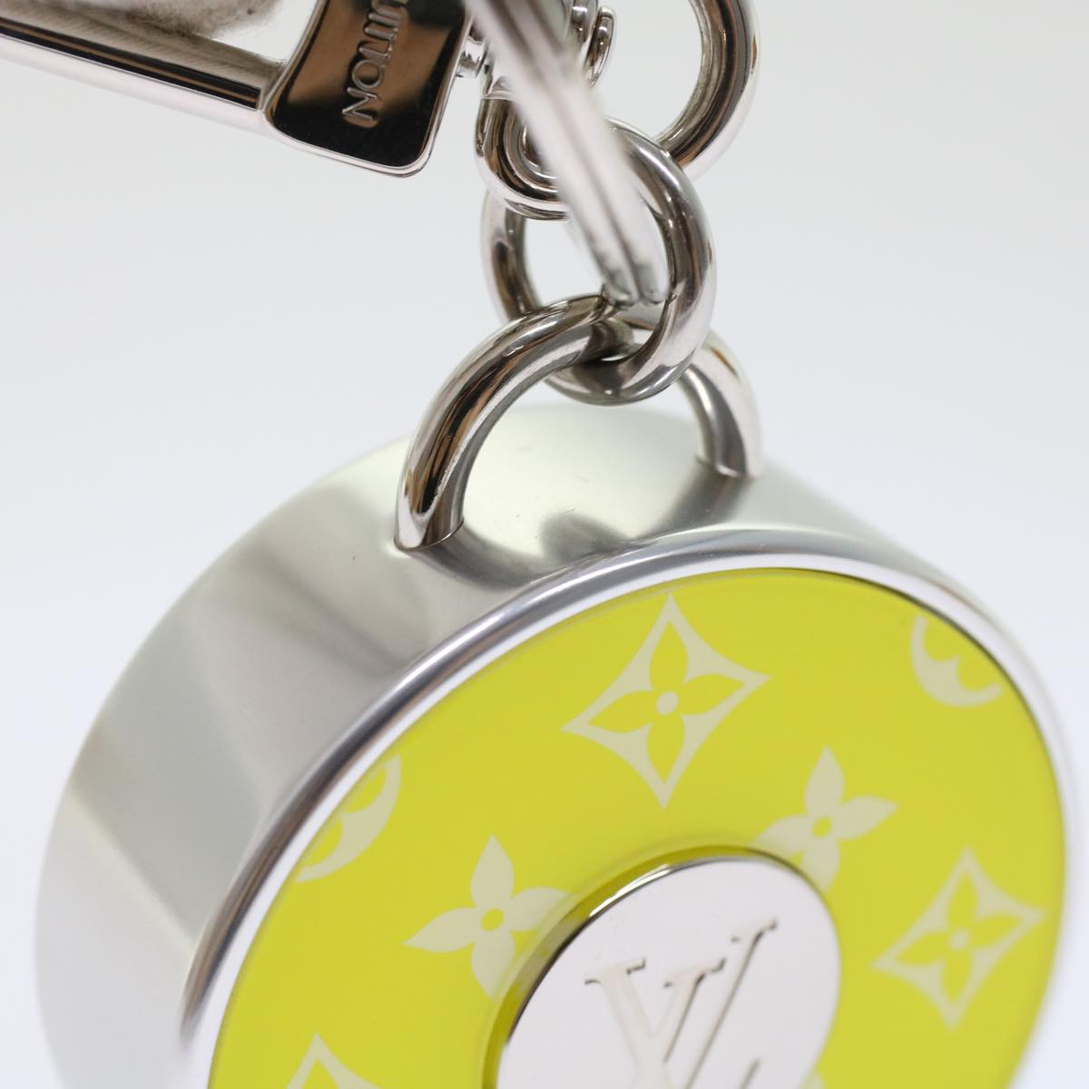 LOUIS VUITTON Porte Cles Meter Bag Charm metal Yellow MP3111 LV 46101