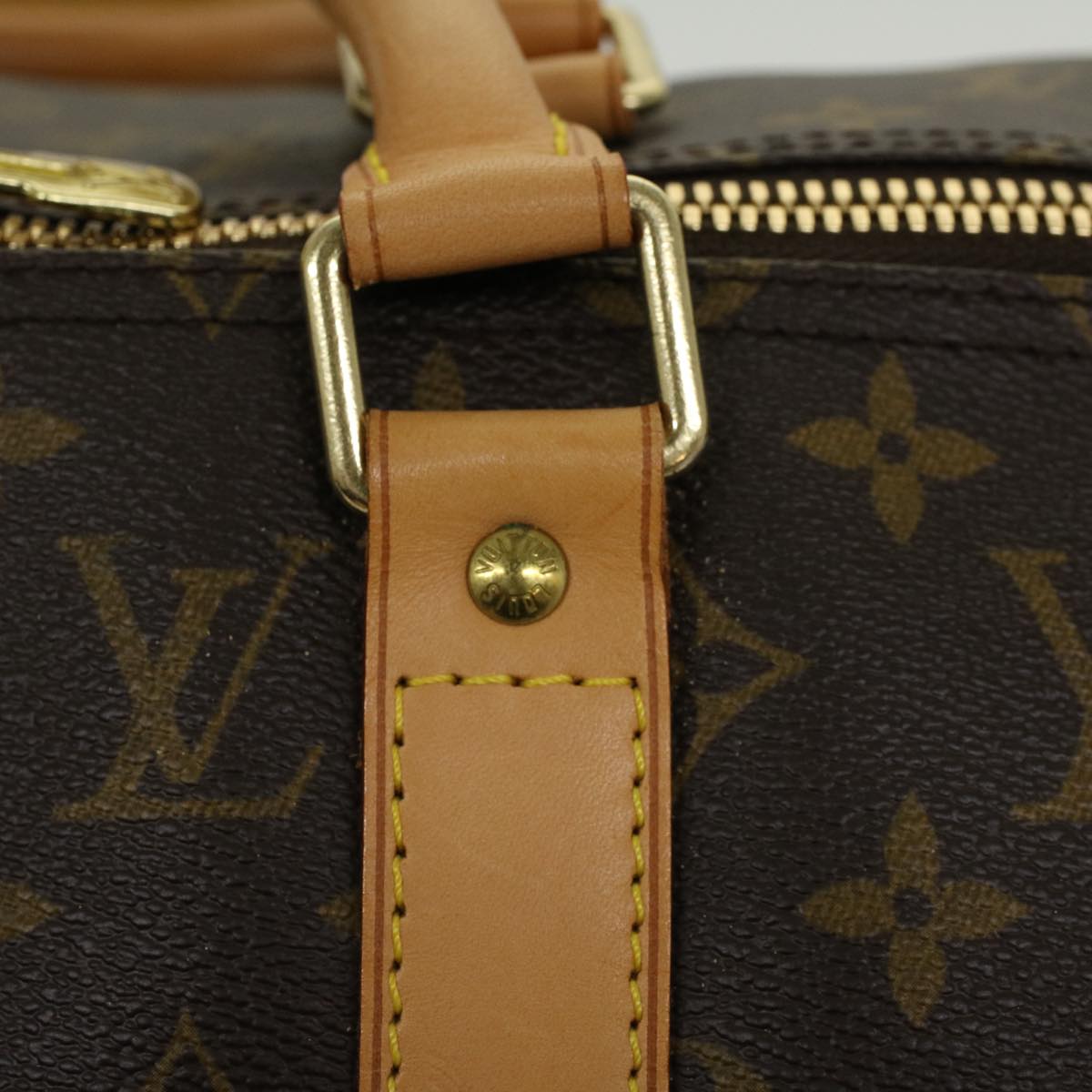 LOUIS VUITTON Monogram Keepall Bandouliere 50 Boston Bag M41416 LV 46104