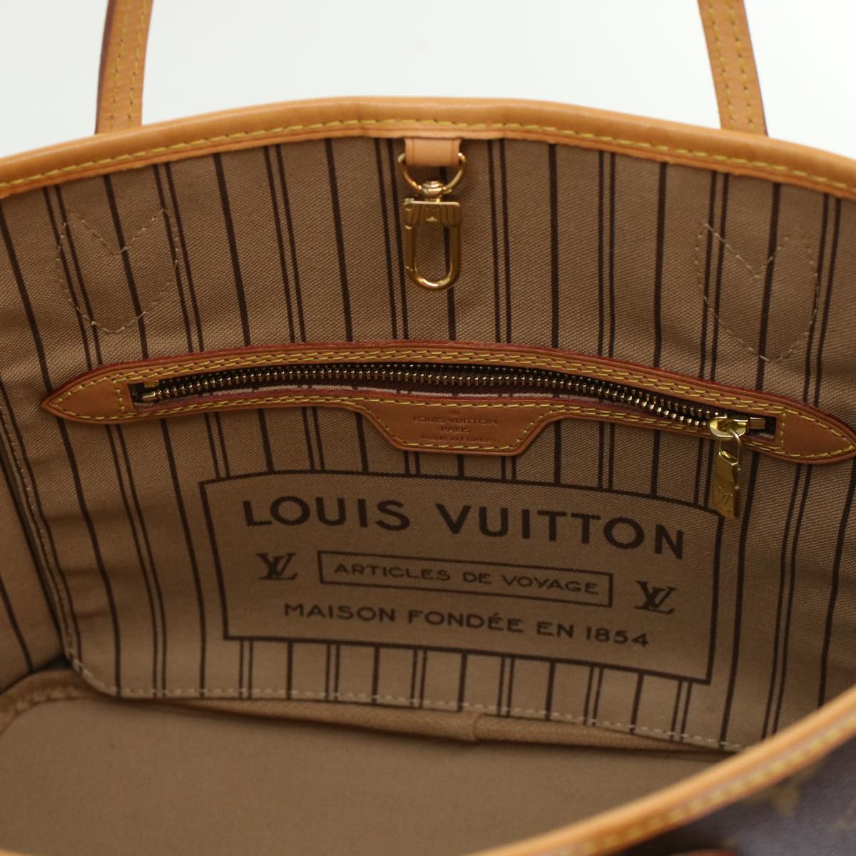 LOUIS VUITTON Monogram Neverfull PM Tote Bag M40155 LV 46107
