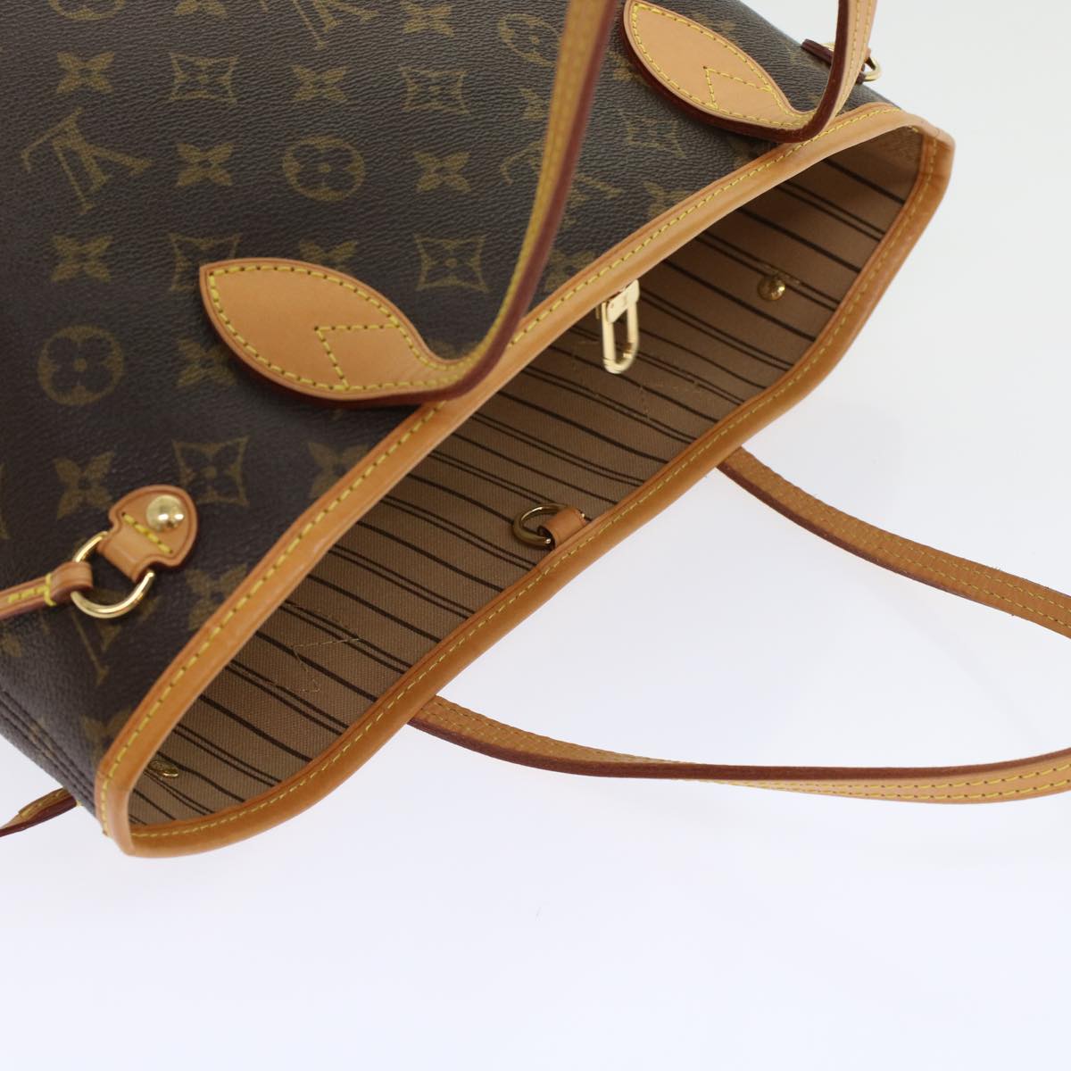 LOUIS VUITTON Monogram Neverfull PM Tote Bag M40155 LV 46107