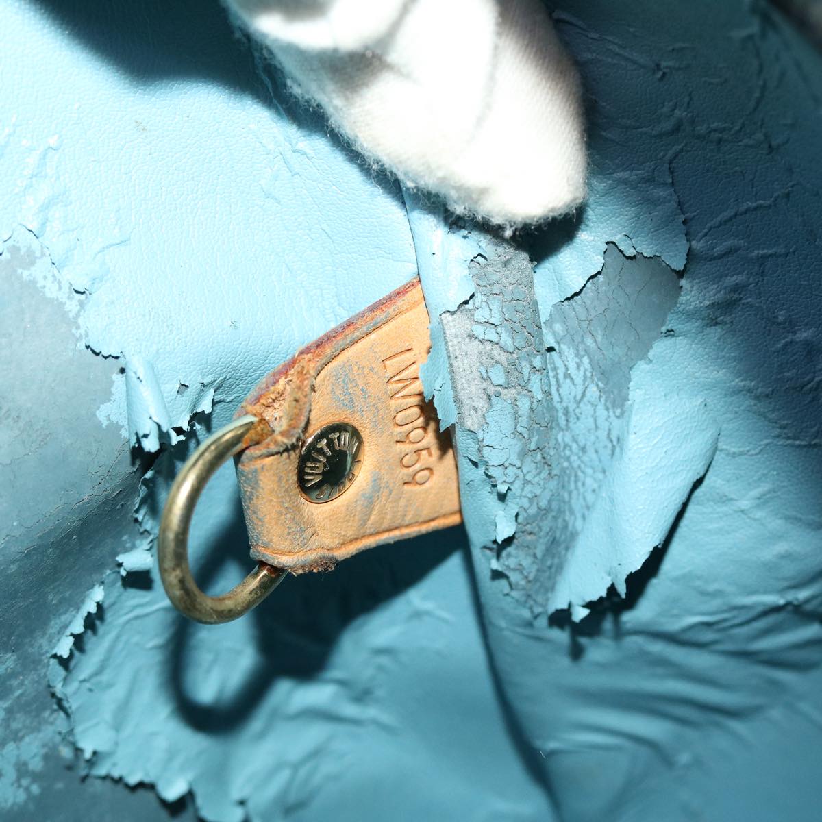 LOUIS VUITTON Monogram Vernis Hand Bag Clutch Bag 2Set Baby Blue LV 46113