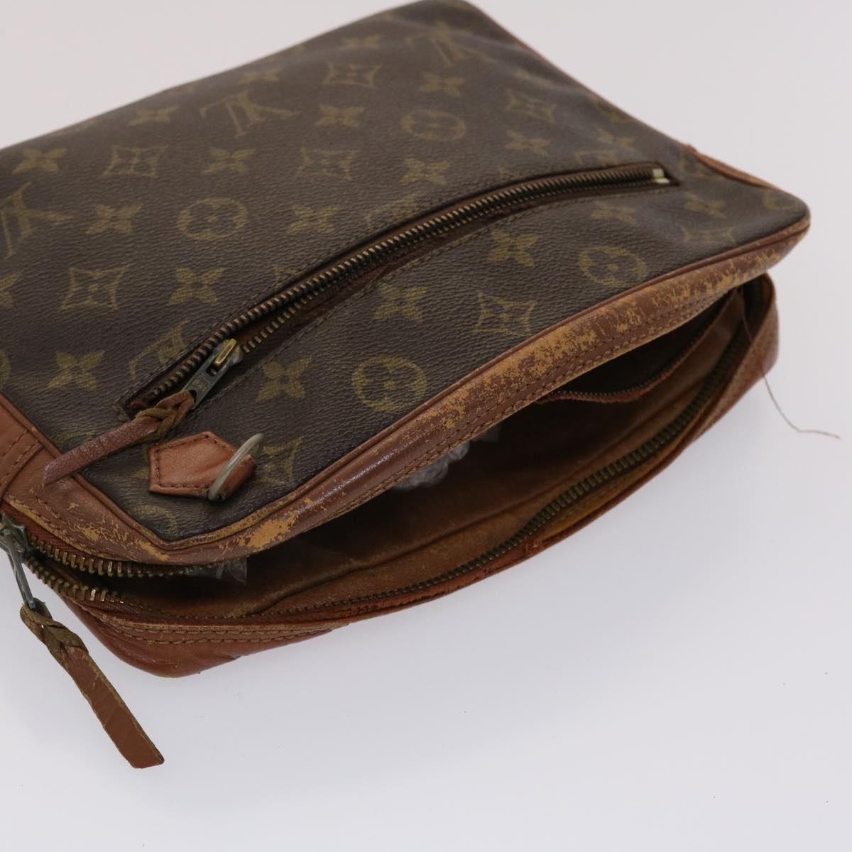 LOUIS VUITTON Monogram Vernis Hand Bag Clutch Bag 2Set Baby Blue LV 46113