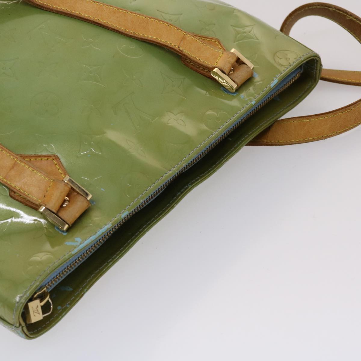 LOUIS VUITTON Monogram Vernis Hand Bag Clutch Bag 2Set Baby Blue LV 46113