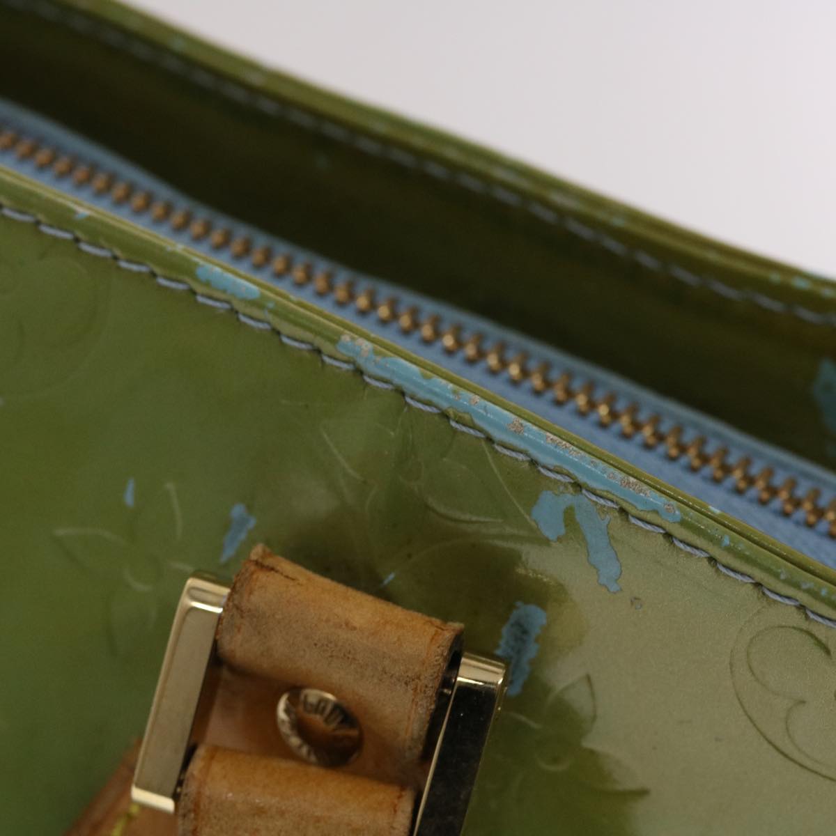 LOUIS VUITTON Monogram Vernis Hand Bag Clutch Bag 2Set Baby Blue LV 46113