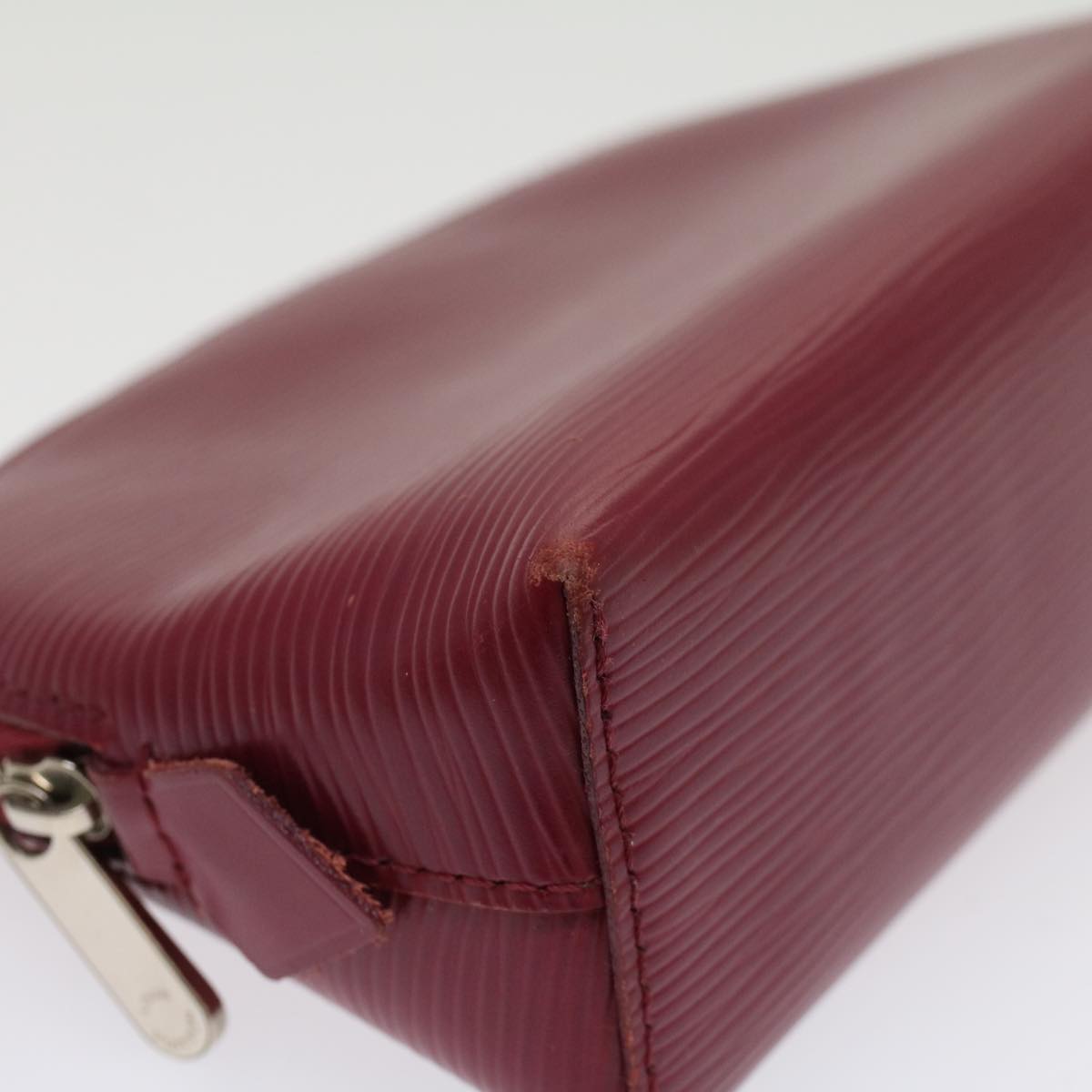 LOUIS VUITTON Epi Pochette Cosmetic PM Pouch Fuchsia M40641 LV 46131