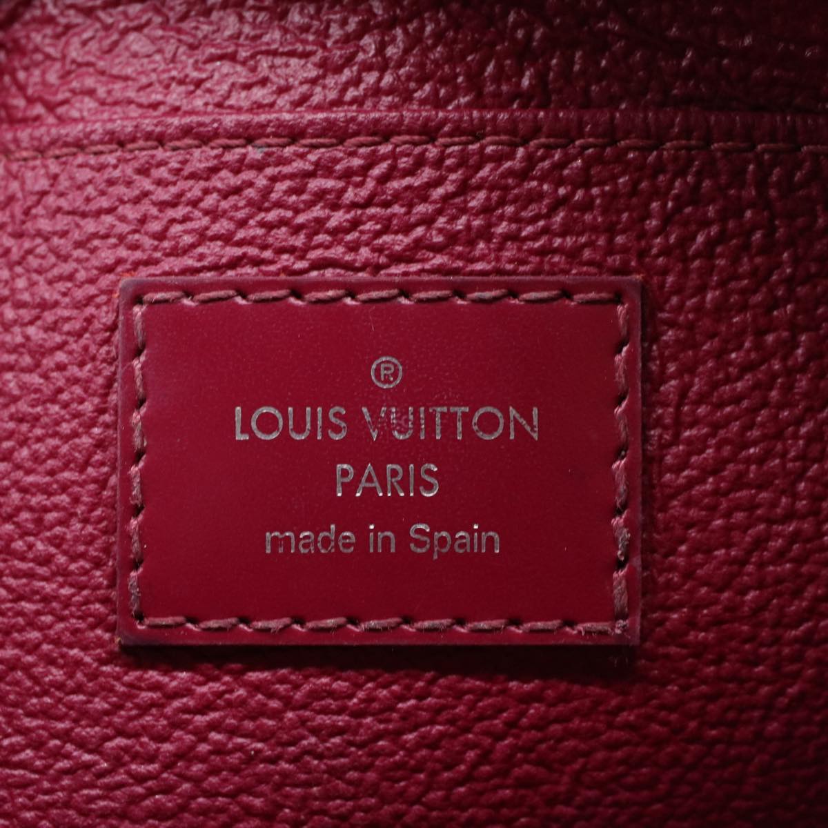 LOUIS VUITTON Epi Pochette Cosmetic PM Pouch Fuchsia M40641 LV 46131