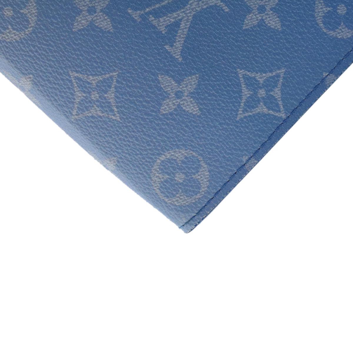 LOUIS VUITTON Monogram Clouds Pochette Voyage Clutch Bag Blue M45480 46151A