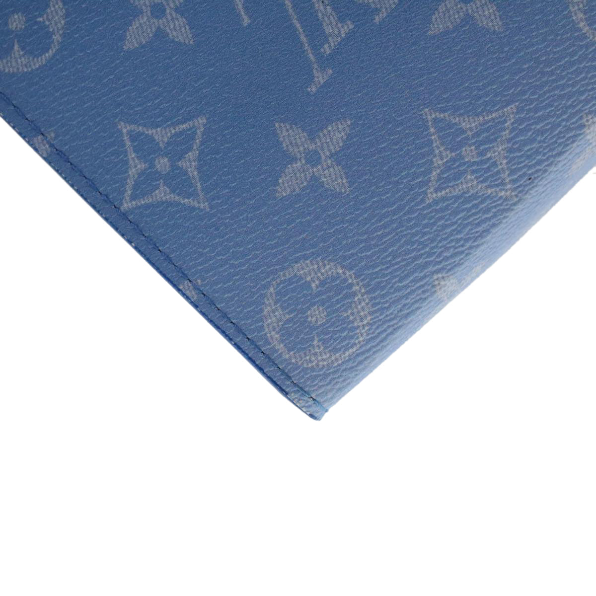 LOUIS VUITTON Monogram Clouds Pochette Voyage Clutch Bag Blue M45480 46151A