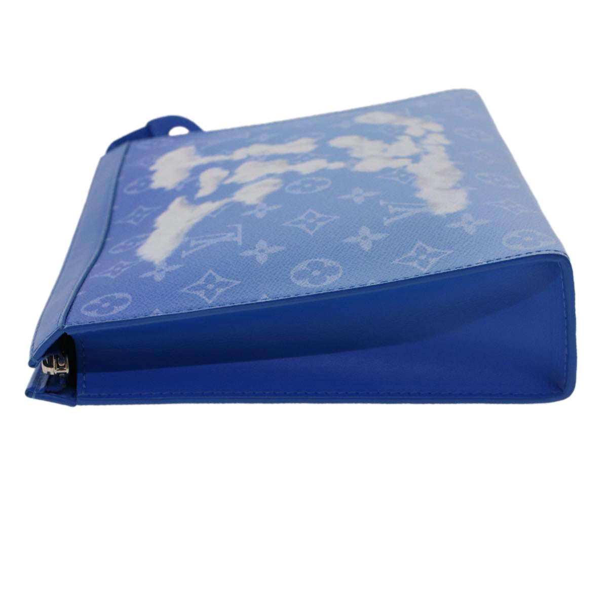 LOUIS VUITTON Monogram Clouds Pochette Voyage Clutch Bag Blue M45480 46151A