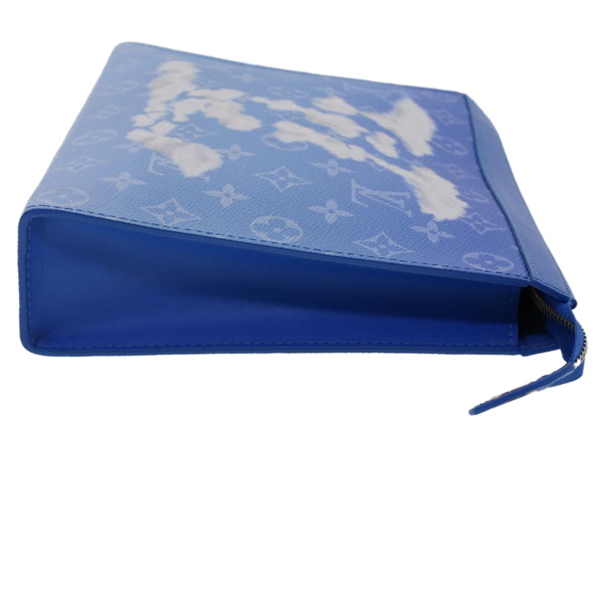 LOUIS VUITTON Monogram Clouds Pochette Voyage Clutch Bag Blue M45480 46151A