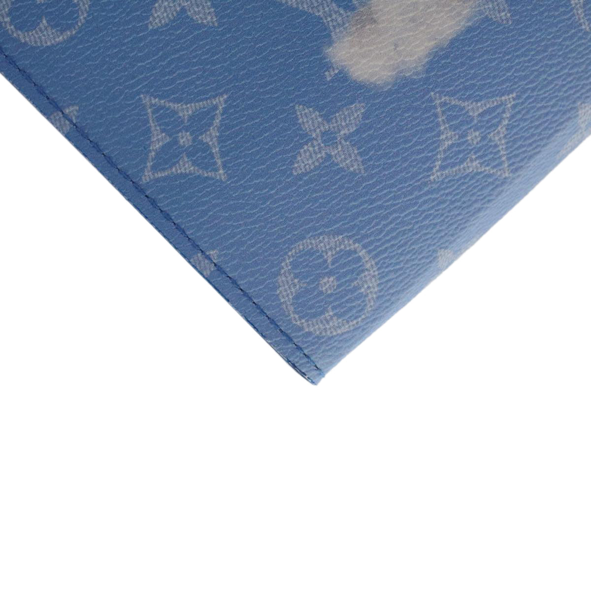 LOUIS VUITTON Monogram Clouds Pochette Voyage Clutch Bag Blue M45480 46151A