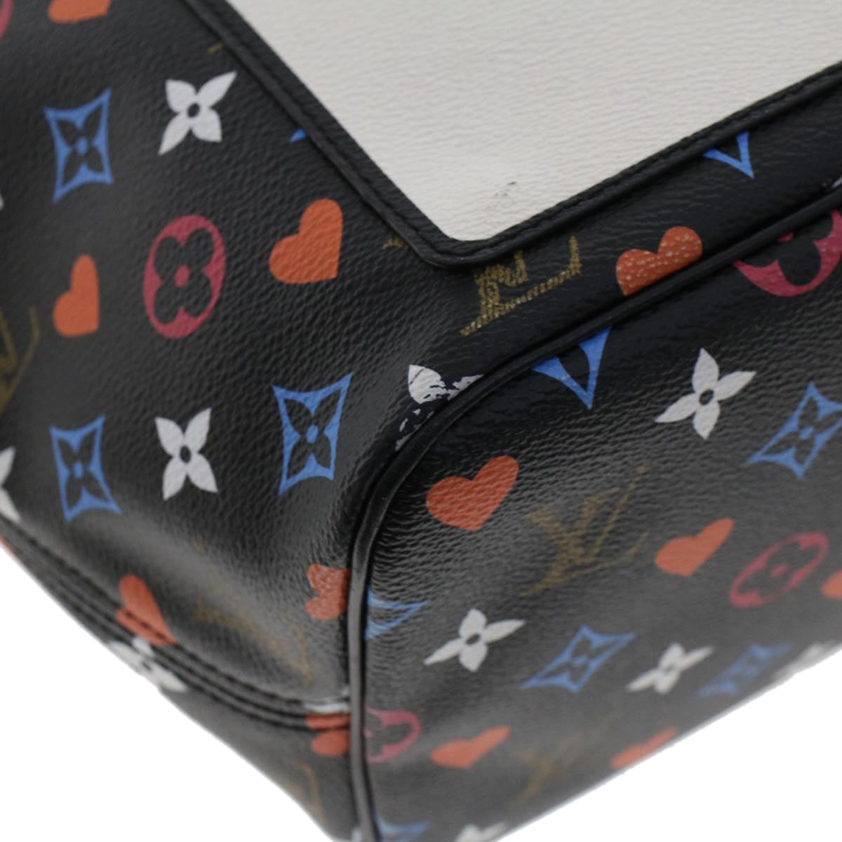 LOUIS VUITTON Monogram Game On Neverfull MM Shoulder Bag M57483 LV 46152A