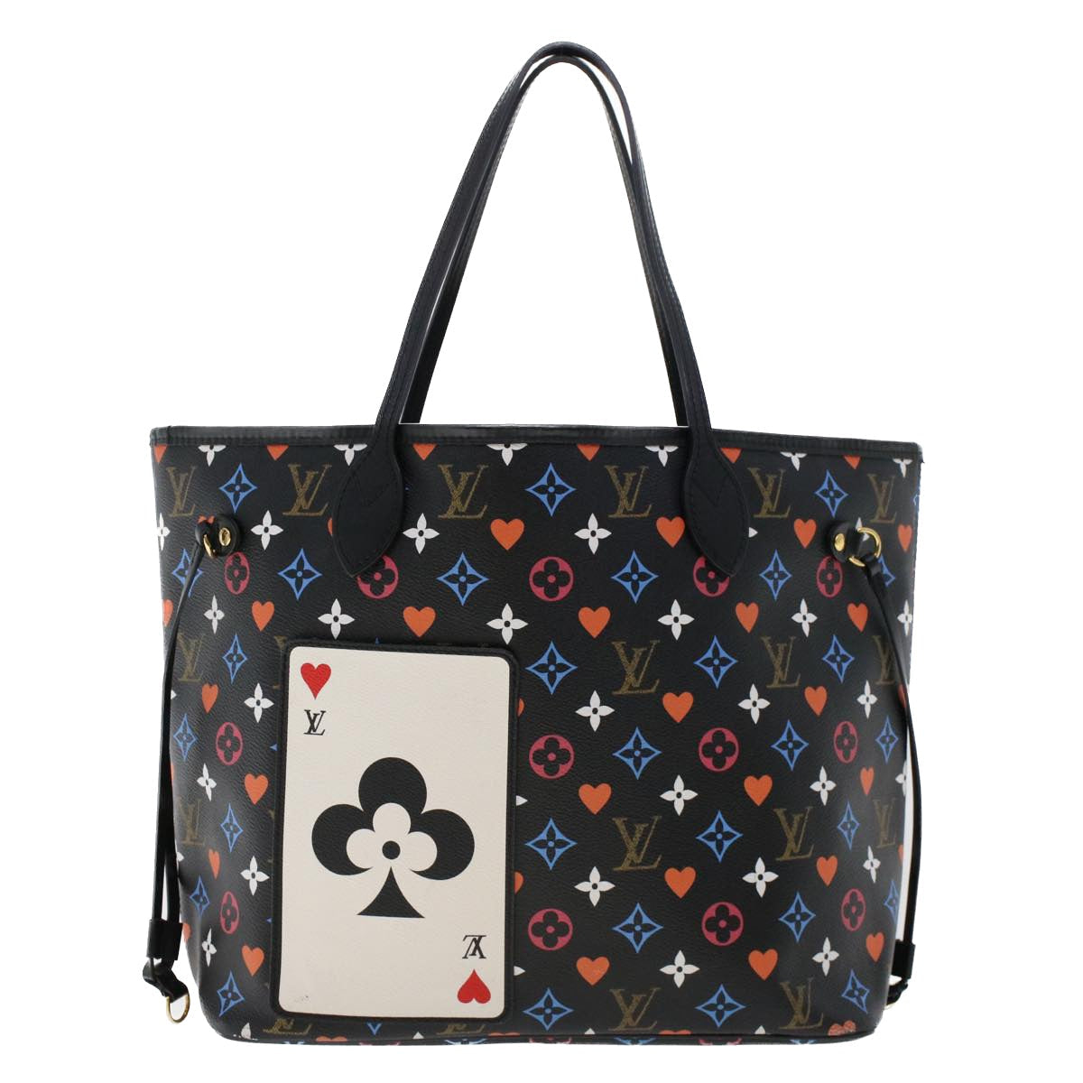 LOUIS VUITTON Monogram Game On Neverfull MM Shoulder Bag M57483 LV 46152A