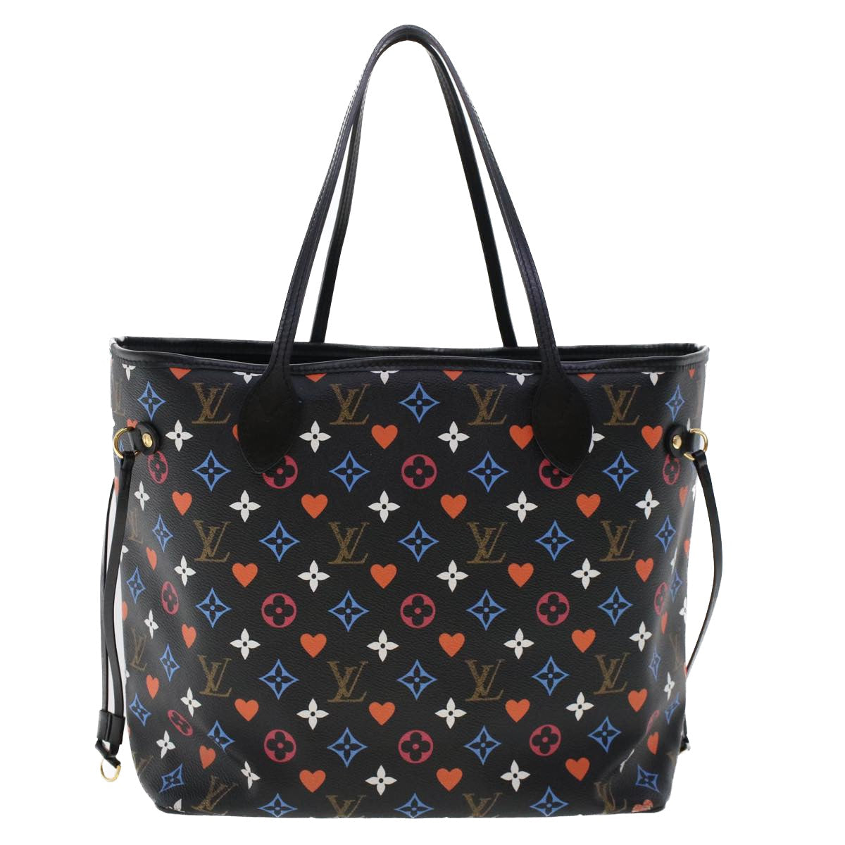 LOUIS VUITTON Monogram Game On Neverfull MM Shoulder Bag M57483 LV 46152A