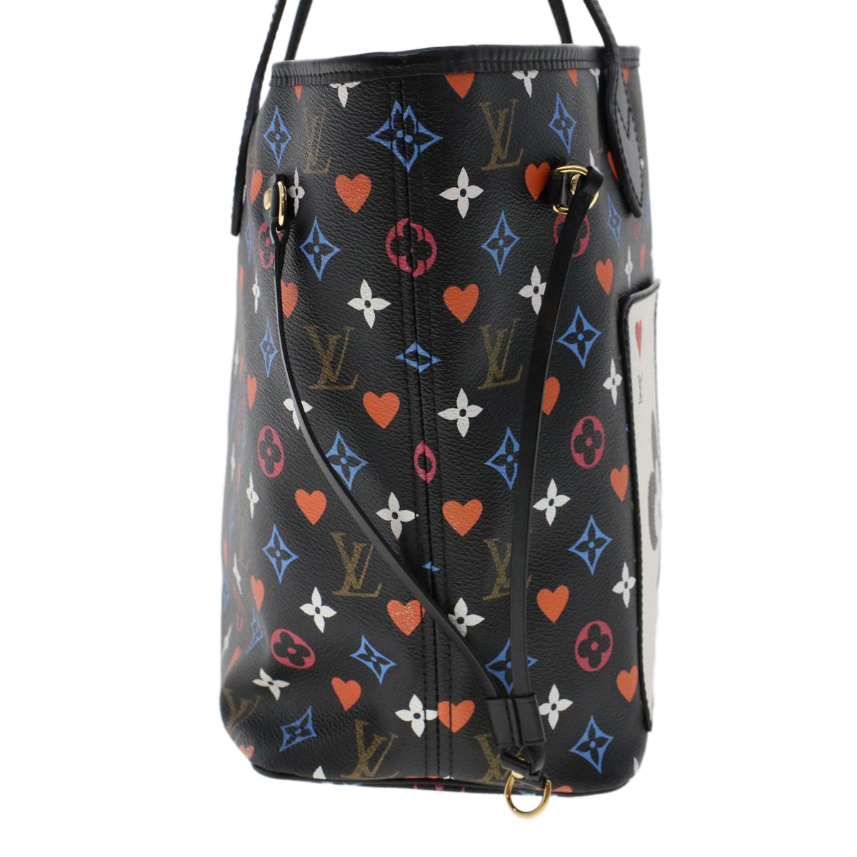 LOUIS VUITTON Monogram Game On Neverfull MM Shoulder Bag M57483 LV 46152A