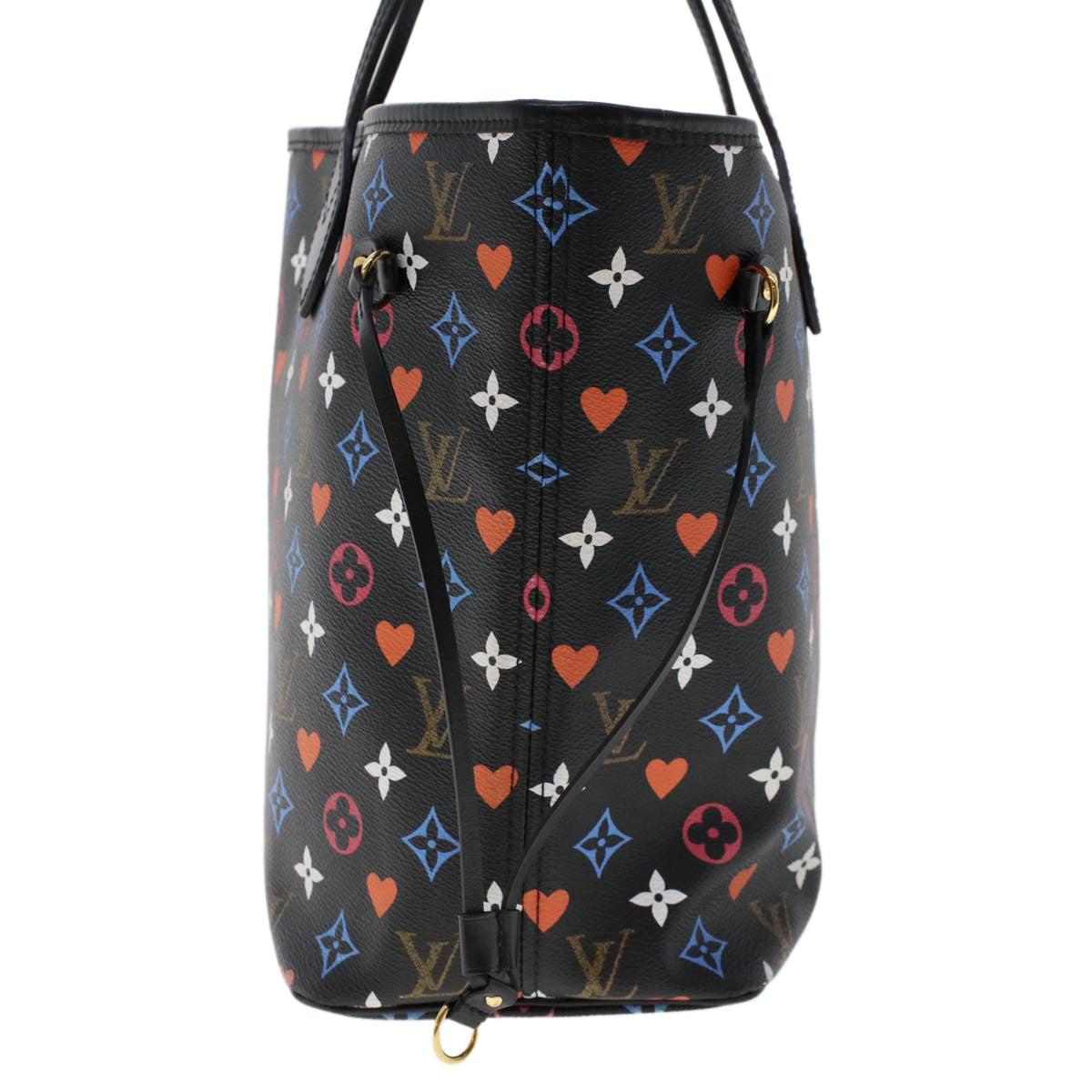 LOUIS VUITTON Monogram Game On Neverfull MM Shoulder Bag M57483 LV 46152A