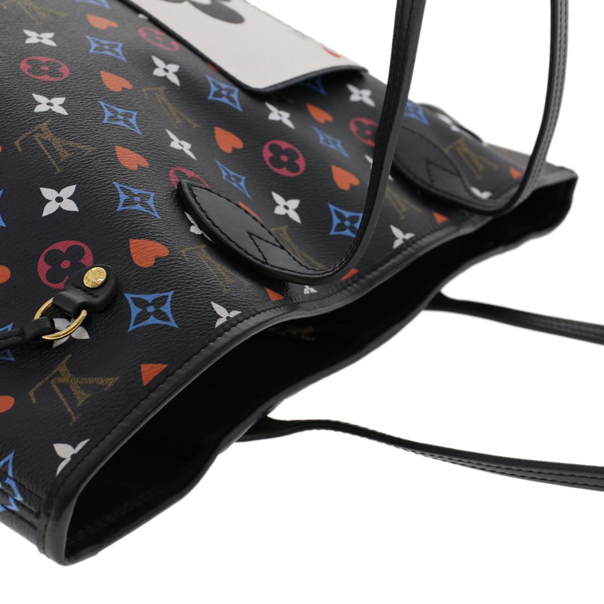 LOUIS VUITTON Monogram Game On Neverfull MM Shoulder Bag M57483 LV 46152A