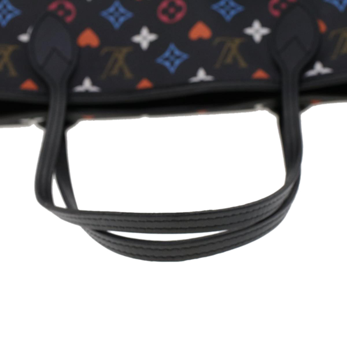 LOUIS VUITTON Monogram Game On Neverfull MM Shoulder Bag M57483 LV 46152A