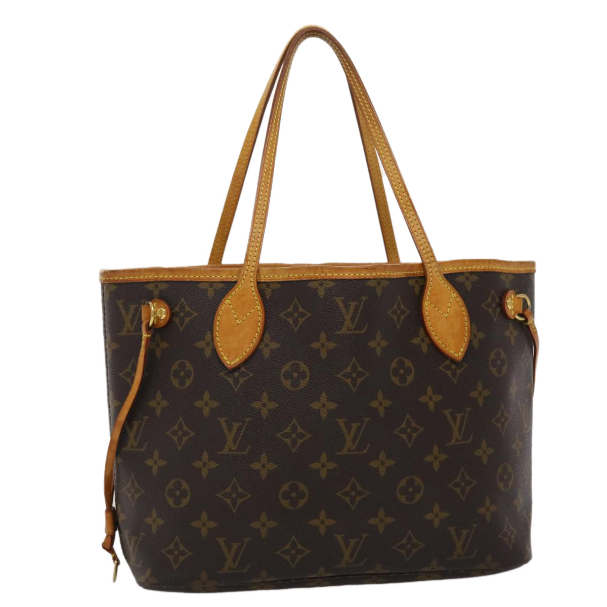LOUIS VUITTON Monogram Neverfull PM Tote Bag M40155 LV 46160