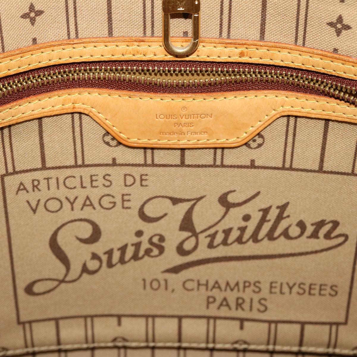 LOUIS VUITTON Monogram Neverfull PM Tote Bag M40155 LV 46160