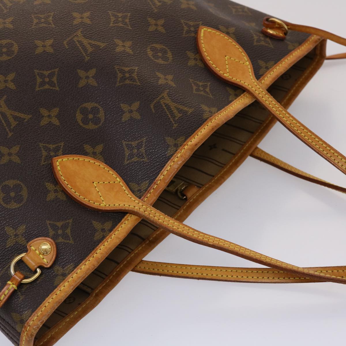 LOUIS VUITTON Monogram Neverfull PM Tote Bag M40155 LV 46160
