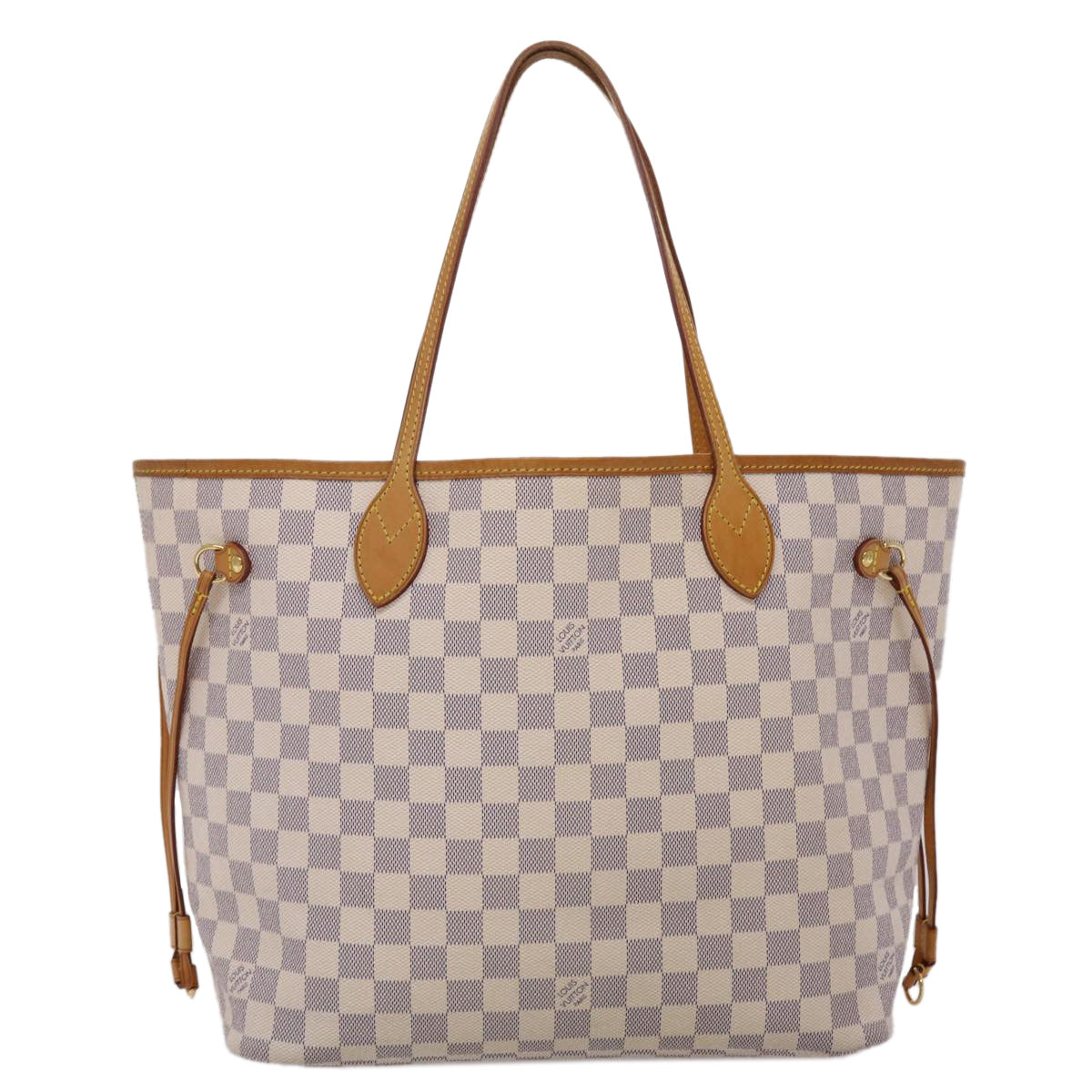 LOUIS VUITTON Damier Azur Neverfull MM Tote Bag N41605 LV 46167