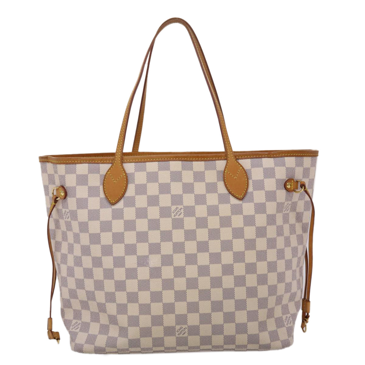 LOUIS VUITTON Damier Azur Neverfull MM Tote Bag N41605 LV 46167