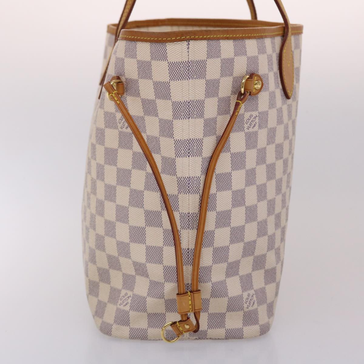 LOUIS VUITTON Damier Azur Neverfull MM Tote Bag N41605 LV 46167