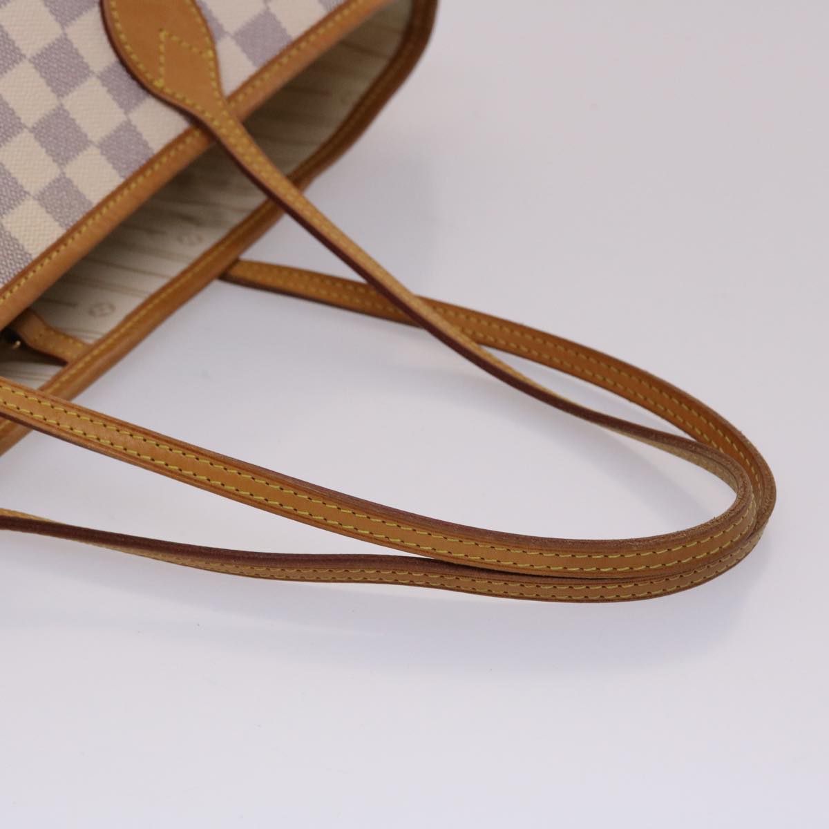 LOUIS VUITTON Damier Azur Neverfull MM Tote Bag N41605 LV 46167