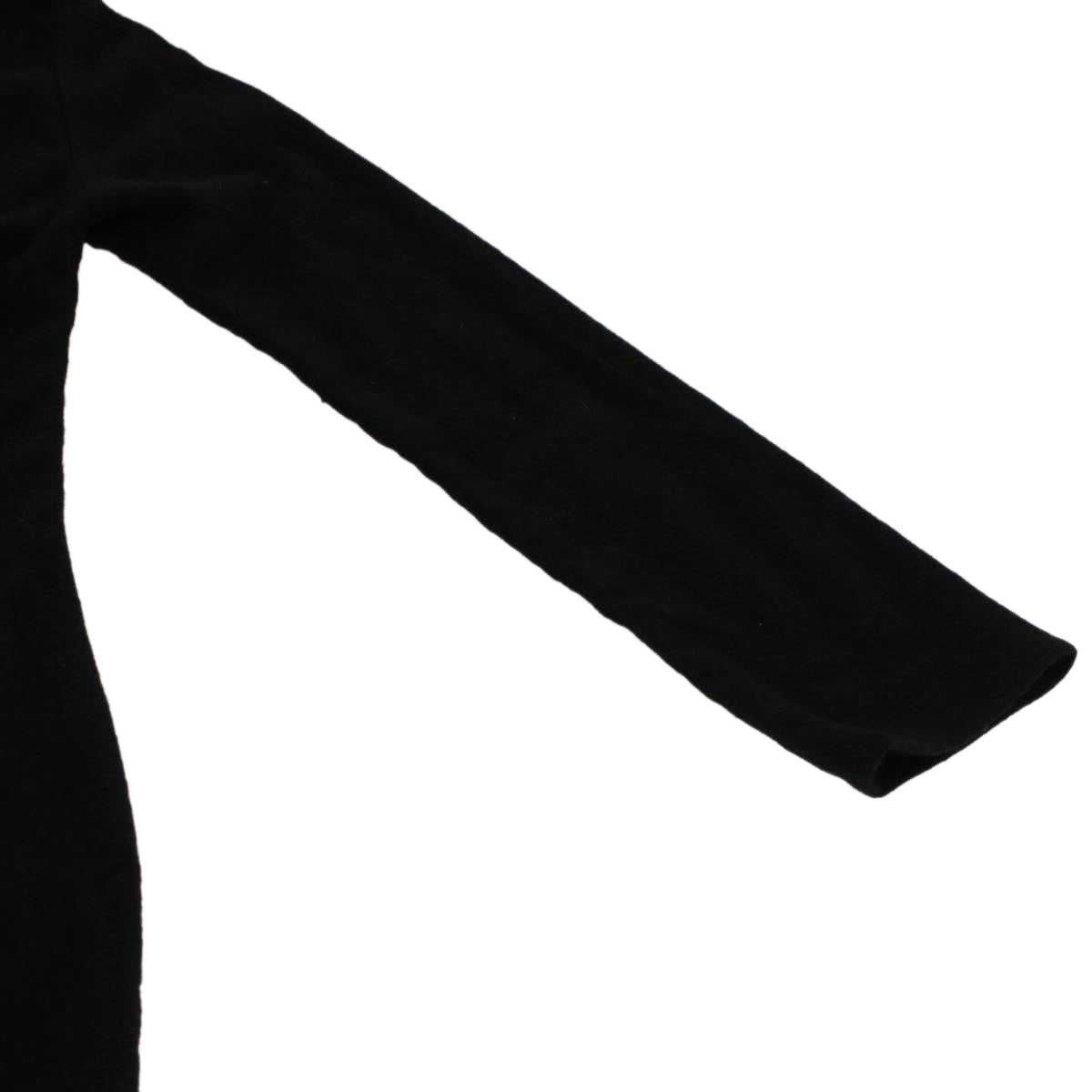 LOUIS VUITTON Coat Jacket Silk 38 Black LV 46187