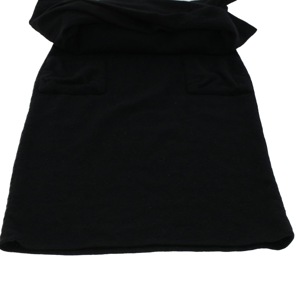 LOUIS VUITTON Coat Jacket Silk 38 Black LV 46187