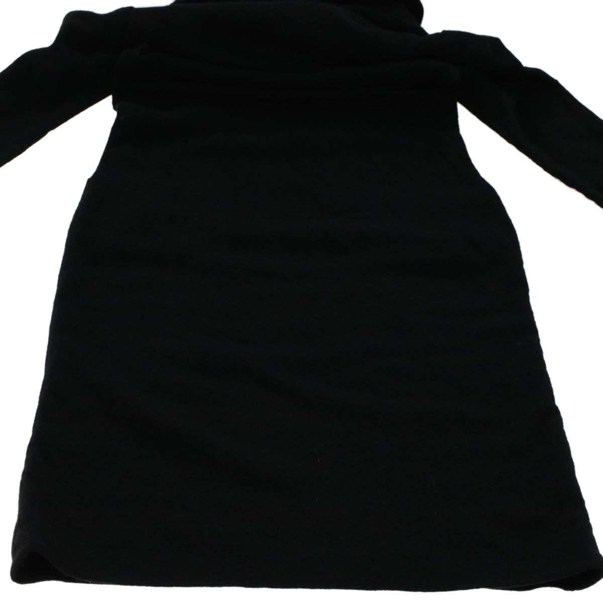 LOUIS VUITTON Coat Jacket Silk 38 Black LV 46187