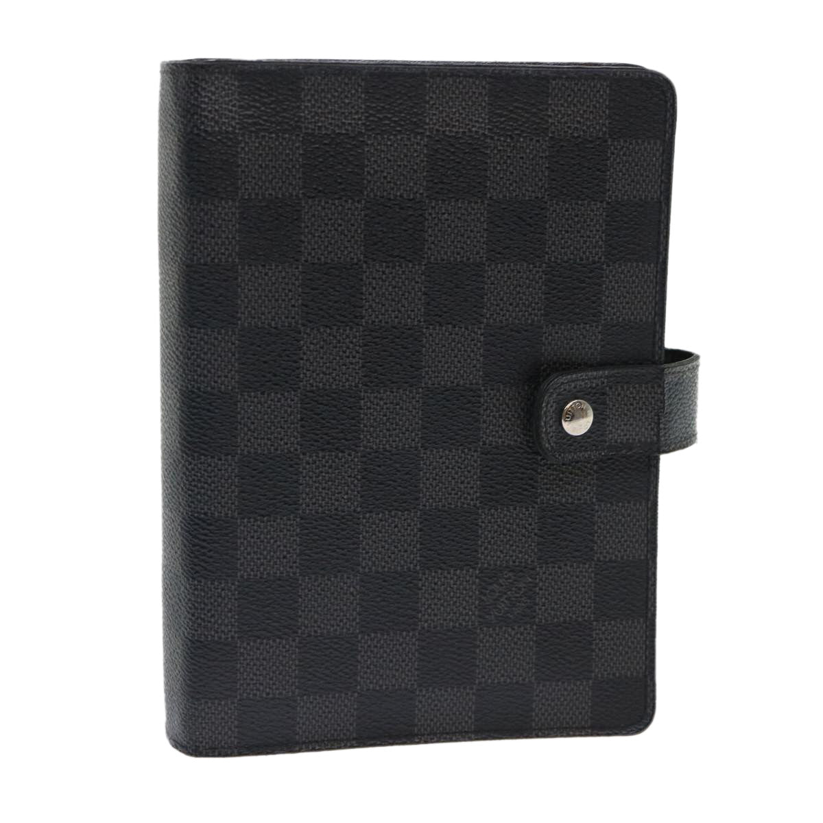 LOUIS VUITTON Damier Graphite Agenda MM Day Planner Cover R20242 LV 46194