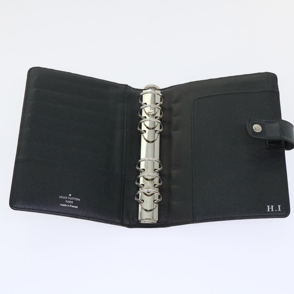 LOUIS VUITTON Damier Graphite Agenda MM Day Planner Cover R20242 LV 46194