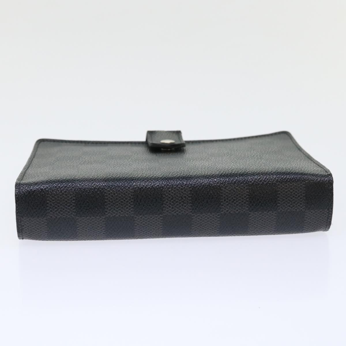 LOUIS VUITTON Damier Graphite Agenda MM Day Planner Cover R20242 LV 46194