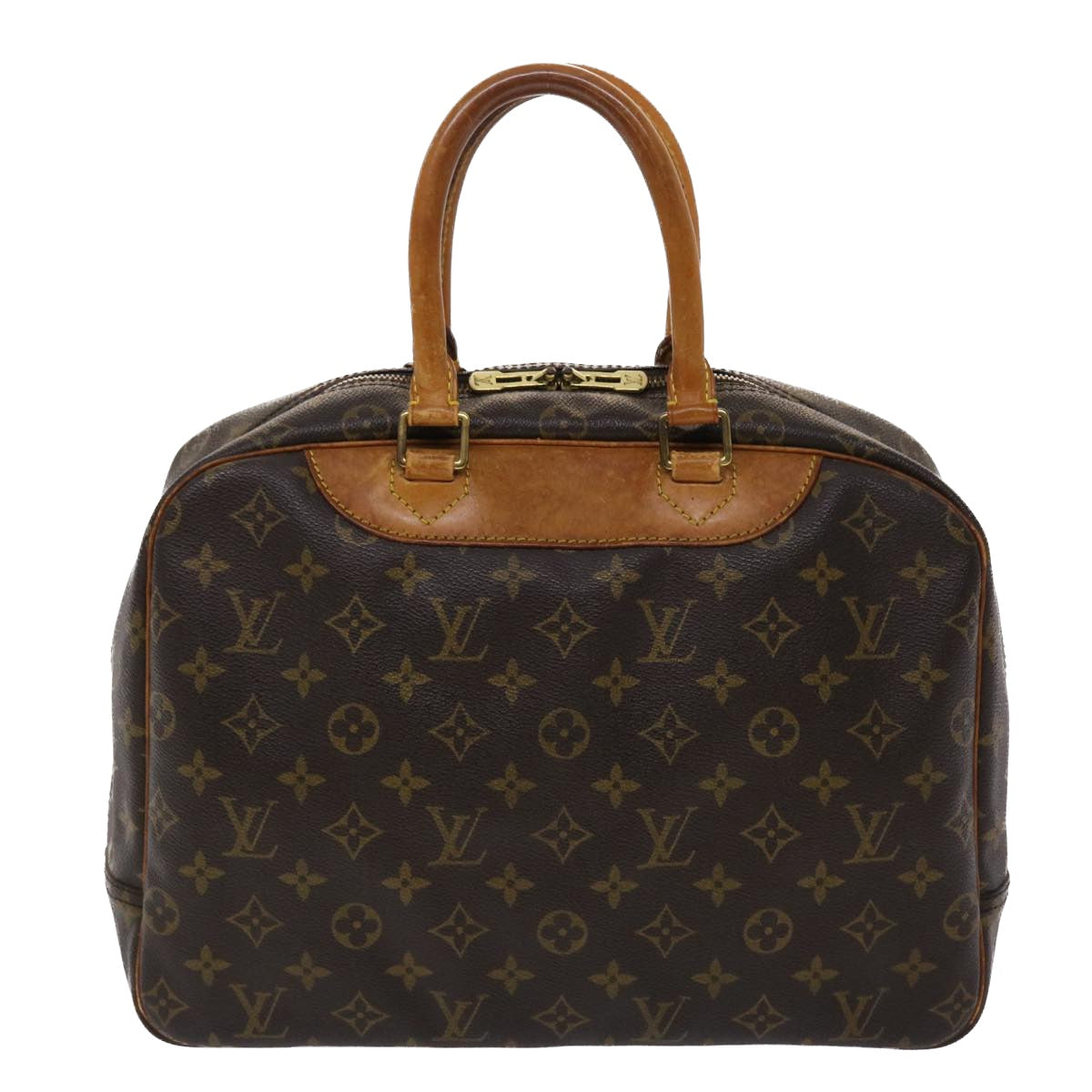 LOUIS VUITTON Monogram Deauville Hand Bag M47270 LV 46201