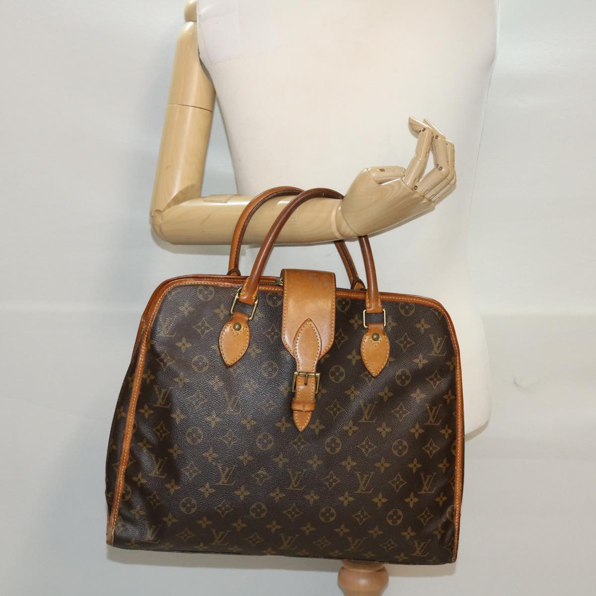 LOUIS VUITTON Monogram Rivoli Hand Bag M53380 LV 46214