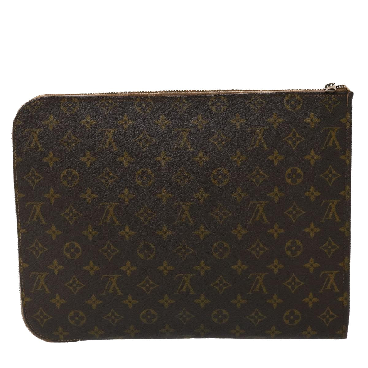 LOUIS VUITTON Monogram Poche Document Briefcase M53400 LV 46215