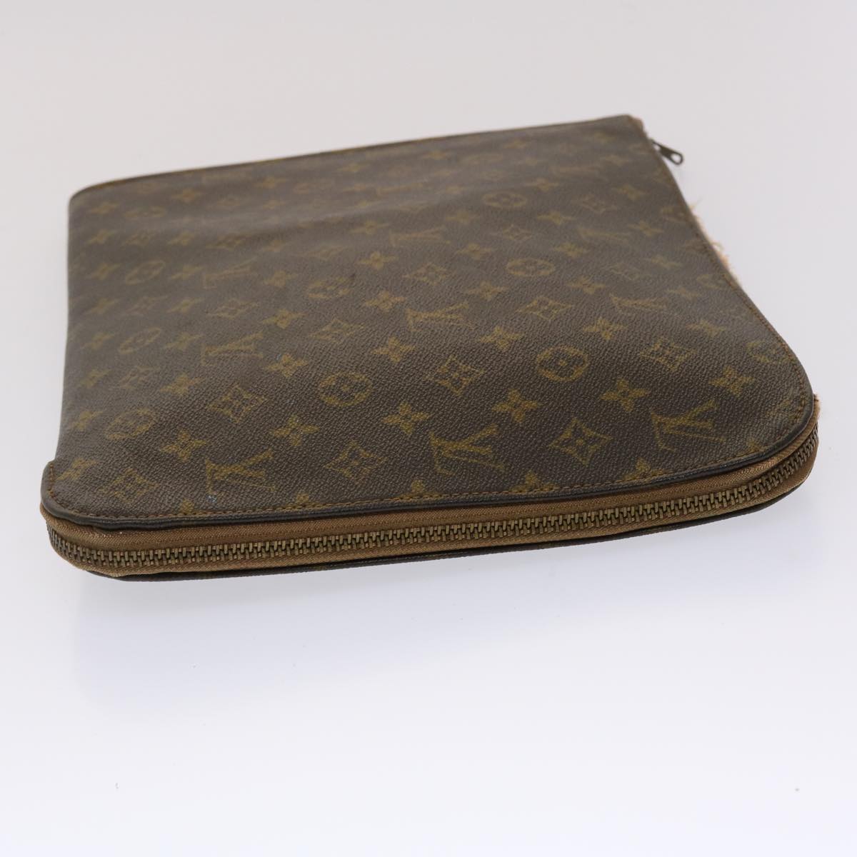 LOUIS VUITTON Monogram Poche Document Briefcase M53400 LV 46215