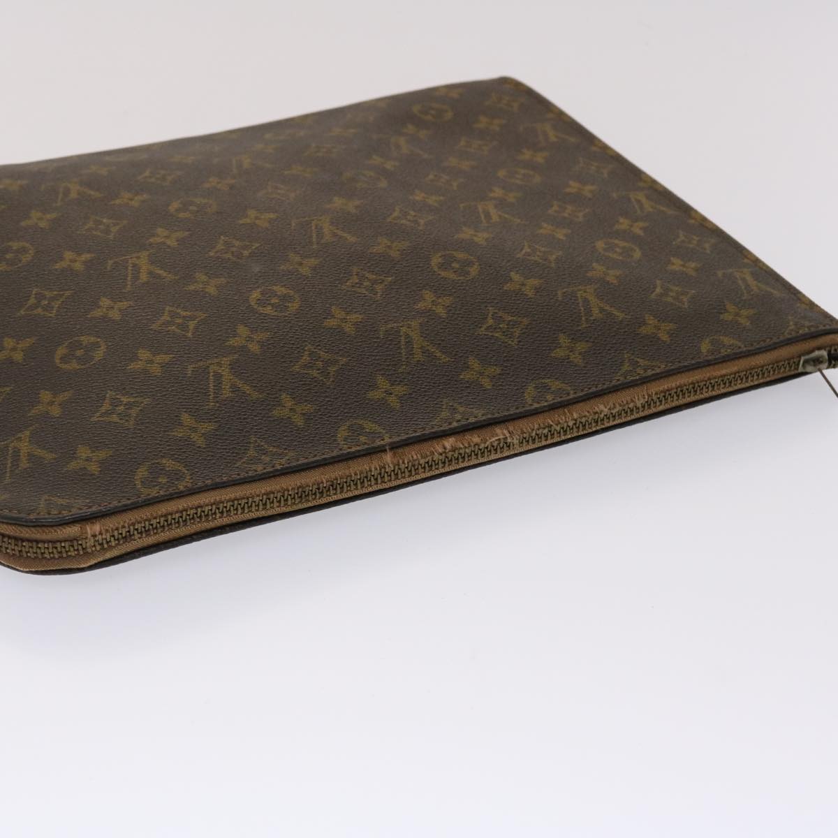 LOUIS VUITTON Monogram Poche Document Briefcase M53400 LV 46215