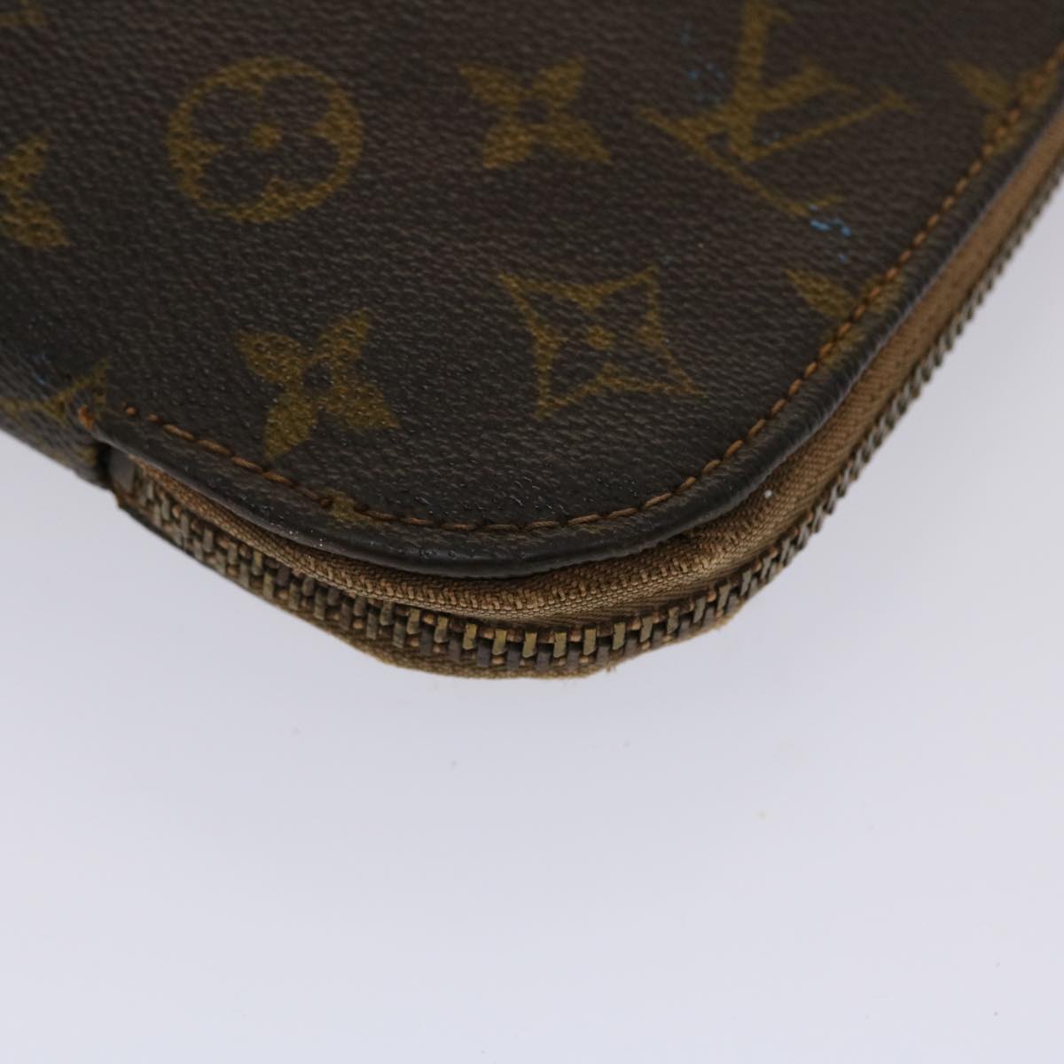 LOUIS VUITTON Monogram Poche Document Briefcase M53400 LV 46215