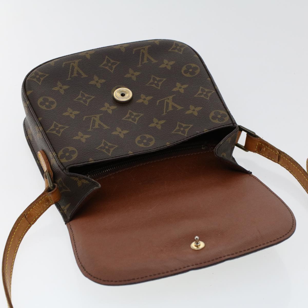 LOUIS VUITTON Monogram Saint Cloud MM Shoulder Bag M51243 LV 46220