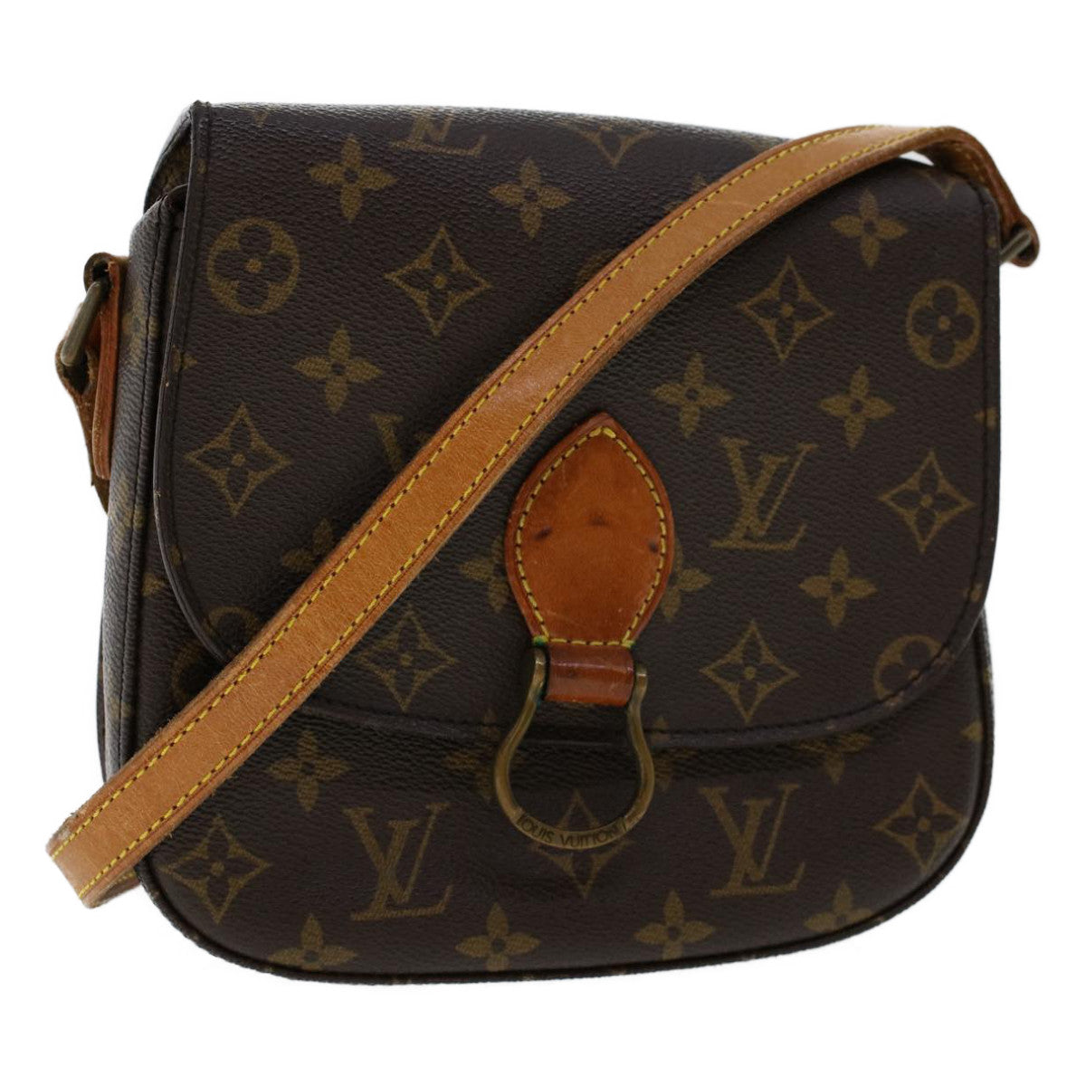 LOUIS VUITTON Monogram Saint Cloud MM Shoulder Bag M51243 LV 46220
