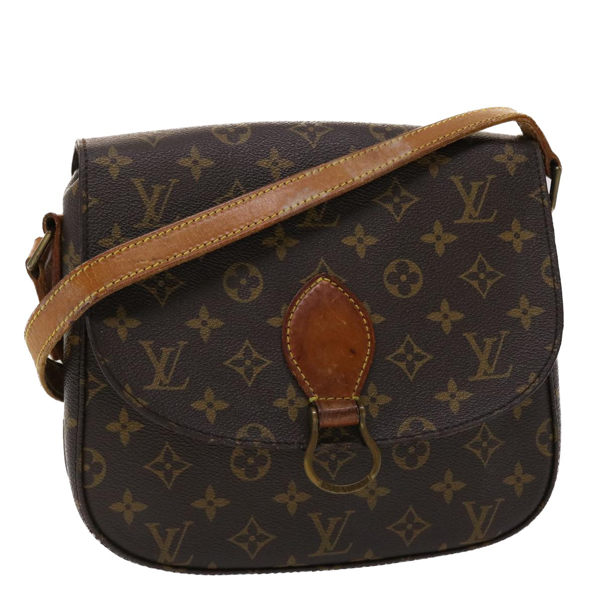 LOUIS VUITTON Monogram Saint Cloud GM Shoulder Bag M51242 LV 46221